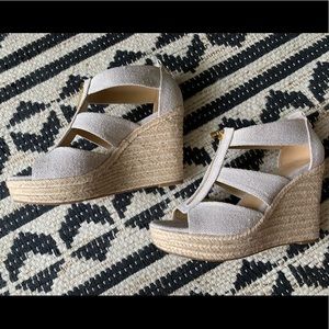 Michael Kors Damita Wedge Sandals, Size 7.5
